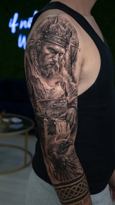 Fine-detail micro-realism tattoo work